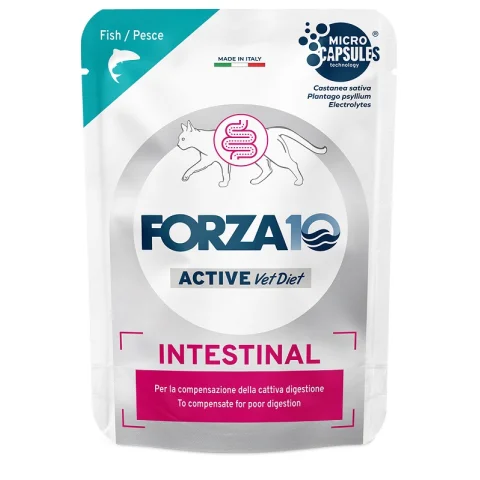 FORZA10 GATTO DIET INTESTINAL ACTIVE PESCE 80GR (bustina)