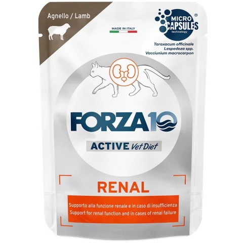 FORZA10 GATTO DIET RENAL ACTIVE AGNELLO 80GR (bustina)