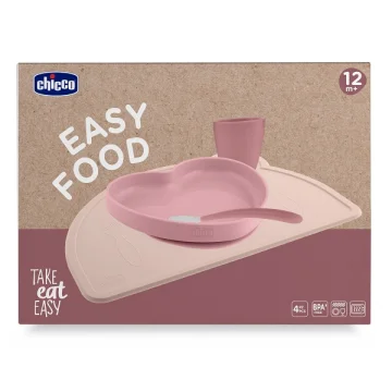 CH Set Pappa Sil.Rosa12m+