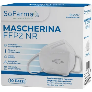 MASCHERINA FFP2 BIANCA 10PZ SF+
