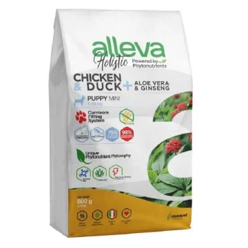 ALLEVA HOLISTIC DOG PUPPY/JUNIOR CHICKEN MINI KG 0.800 - P00219