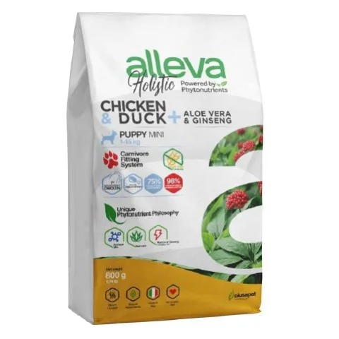 ALLEVA HOLISTIC DOG PUPPY/JUNIOR CHICKEN MINI KG 0.800 - P00219
