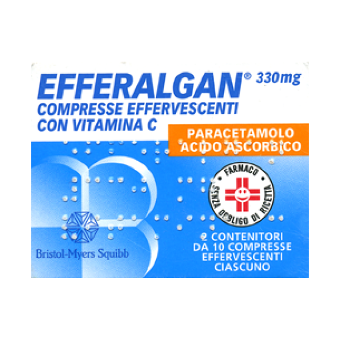 Efferalgan 20 Compresse Effervescenti Con Vitamina C 330+200mg