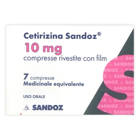 Cetirizina Sandoz 7 Compresse 10mg - Antistaminico