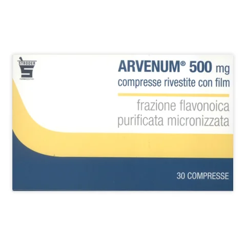 Arvenum 500 30 Compresse Rivestite 500mg - Indicato Per Il Trattamento Dell'Insufficienza Venosa E La Fragilit&agrave; Capillare