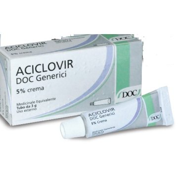 Aciclovir Doc 5% Crema 3G - Trattamento Herpes Simplex