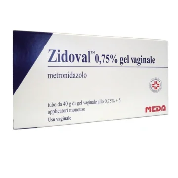 Zidoval Gel Vaginale 40g Con 5 Applicatori - Indicato Per Il Trattamento Della Vaginosi Batterica