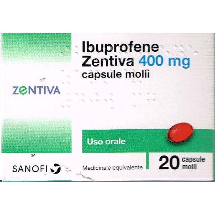 Ibuprofene Zen*20cps Mol 400mg