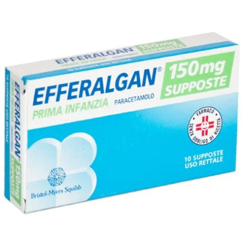 Efferalgan Prima Infanzia 10 Supposte 150mg Efferalgan Prima Infanzia 10 Supposte 150mg