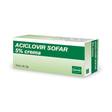 Aciclovir Sofar 5% Crema 3G - Trattamento Herpes Simplex