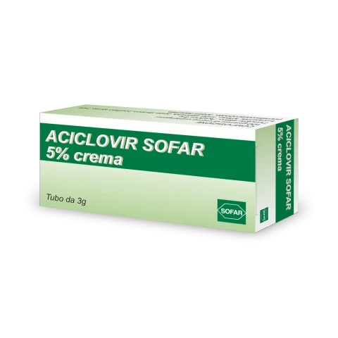 Aciclovir Sofar 5% Crema 3G - Trattamento Herpes Simplex Aciclovir Sofar 5% Crema 3G - Trattamento Herpes Simplex