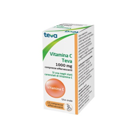 Vitamina C Teva*10cpr Eff 1g Vitamina C Teva*10cpr Eff 1g