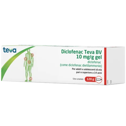 DICLOFENAC Gel 10mg/g 120gTEVA