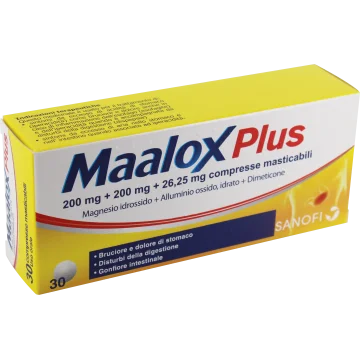 MAALOX PLUS 30CPR MAST