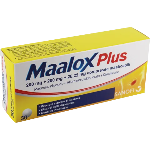 MAALOX PLUS 30CPR MAST