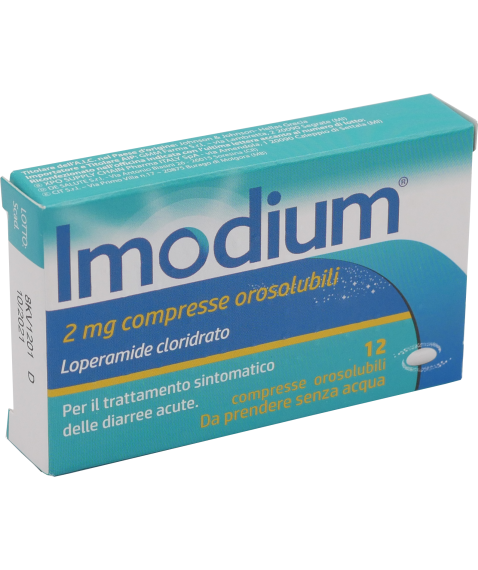 IMODIUM*12CPR OROSOL 2MG