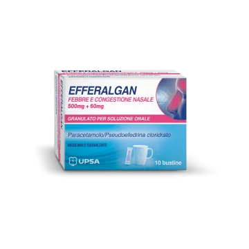 EFFERALGAN FEBBRE E CONGESTIONE*10BUST 500MG+60MG