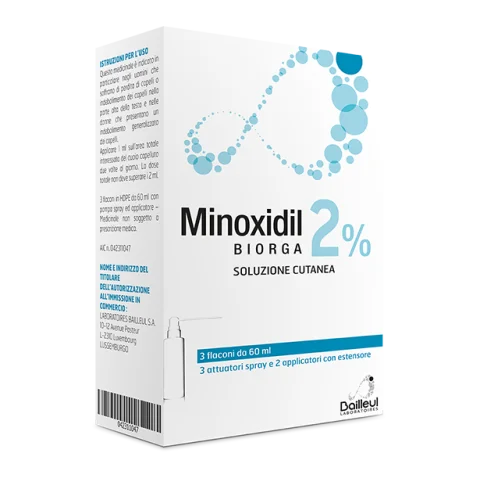 MINOXIDIL BIORGA*SOL CUT 3FL2%