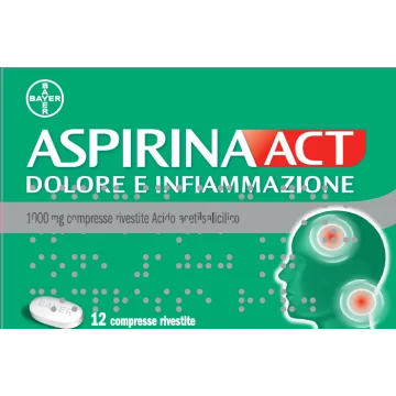 ASPIRINAACT DOL INF*12CPR 1G