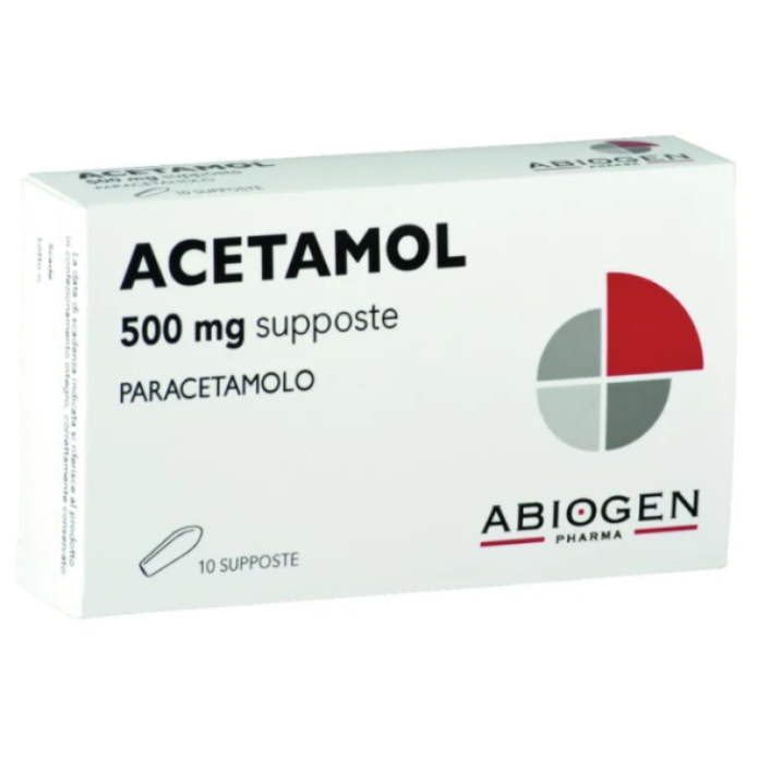 ACETAMOL*10 Supp.Bamb.500mg