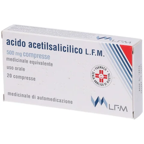 ACIDO ACETILSALIC LFM 20CPR500
