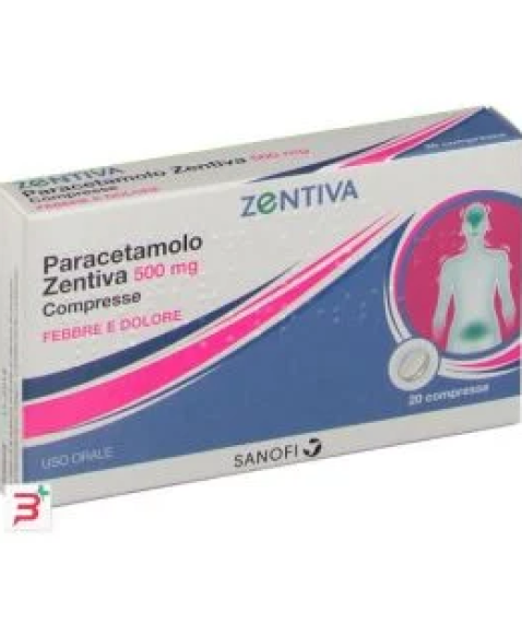 PARACETAMOLO  500mg 20Cpr ZTV