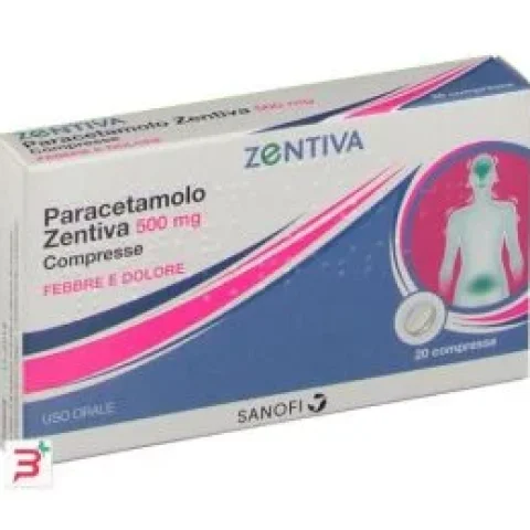 PARACETAMOLO  500mg 20Cpr ZTV