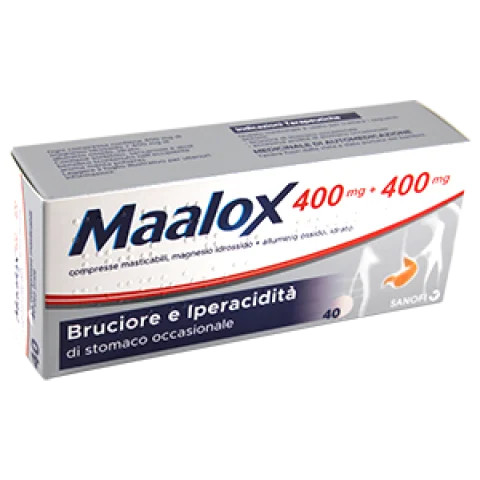 MAALOX*40CPR MAST 400MG+400MG