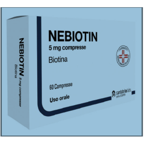 NEBIOTIN 5mg 60 Cpr NEBIOTIN 5mg 60 Cpr