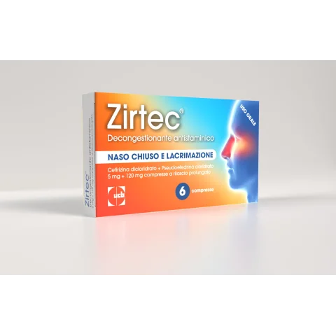 ZIRTEC DECONG ANT*6CPR 5+120MG