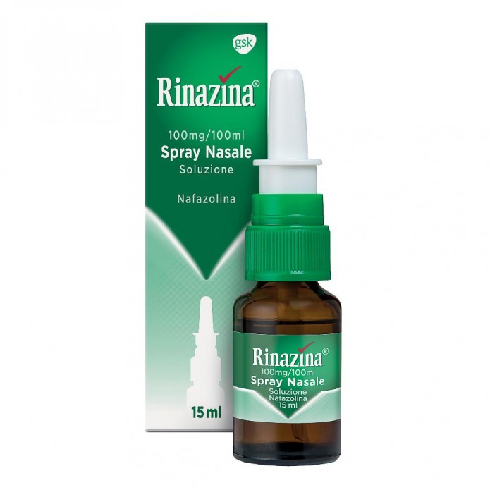 Rinazina Spray Nasale 15 ml 0,1% - Decongestionante nasale