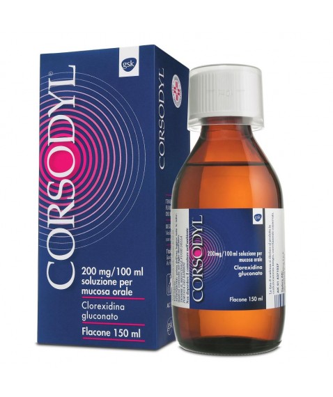 Corsodyl Collutorio Disinfettante Soluzione Orale 200 mg/150 ml 0,2%     
