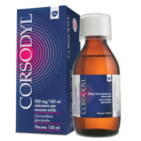 Corsodyl Collutorio Disinfettante Soluzione Orale 200 mg/150 ml 0,2% Corsodyl Collutorio Disinfettante Soluzione Orale 200 mg/150 ml 0,2%