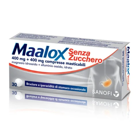Maalox*s/z 30cpr Limo400+400mg