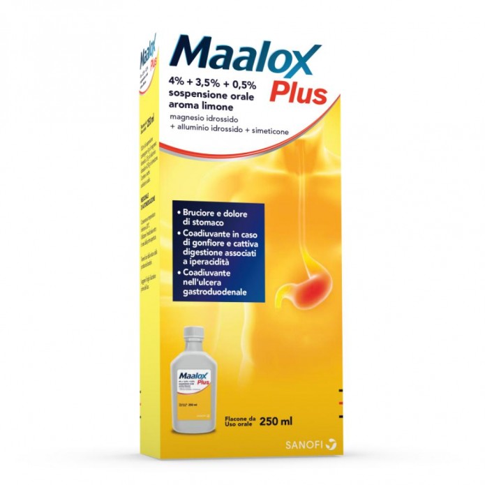 Maalox Plus Sospensione Orale Flacone da 250ml