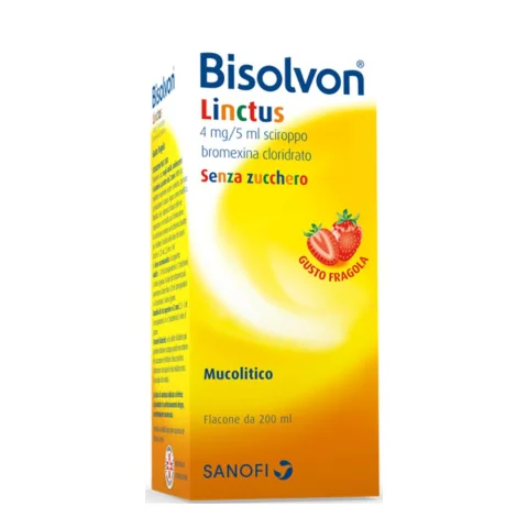 Bisolvon Linctus sciroppo Flacone da 250ml Gusto Fragola Bisolvon Linctus sciroppo Flacone da 250ml Gusto Fragola