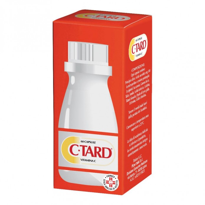 C-Tard Rilascio Prolungato Vitamina C 60 Capsule 500 mg