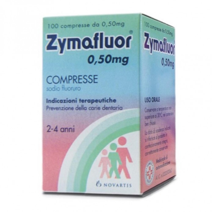 Zymafluor 0.50 Mg 100 Compresse - Per la Prevenzione della Carie Dentaria