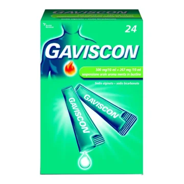 Gaviscon*24bust 500+267mg/10ml