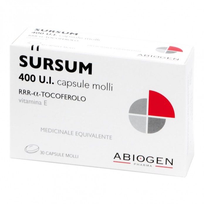 Sursum 400 U.I. 30 Capsule Molli - Integratore di Vitamina E