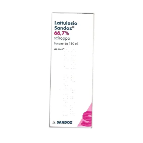 Lattulosio Sandoz sciroppo 180 ml Trattamento per la stitichezza occasionale