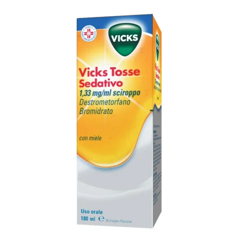 Vicks Tosse Sedativo 180ml Sciroppo per Tosse Secca