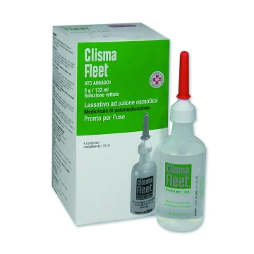 Clisma Fleet Pronto Uso 4 Flaconi 118 ml - Soluzione rettale per stitichezza o preparazione operatoria e diagnostica