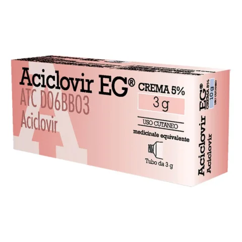 Aciclovir Eg 5% Crema 3G - Trattamento Herpes Simplex Aciclovir Eg 5% Crema 3G - Trattamento Herpes Simplex