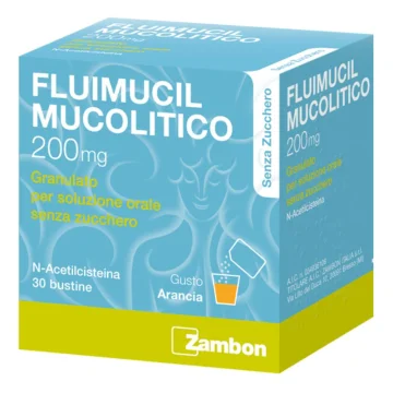 Fluimucil Mucolitico 200mg 30 Bustine Senza Zucchero