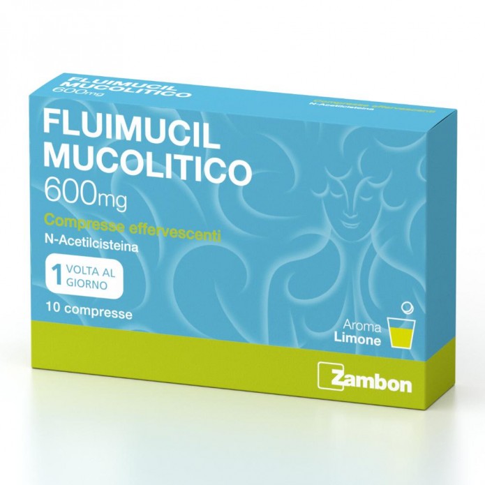 Fluimucil Mucolitico 10 Compresse Effervescenti 600 mg