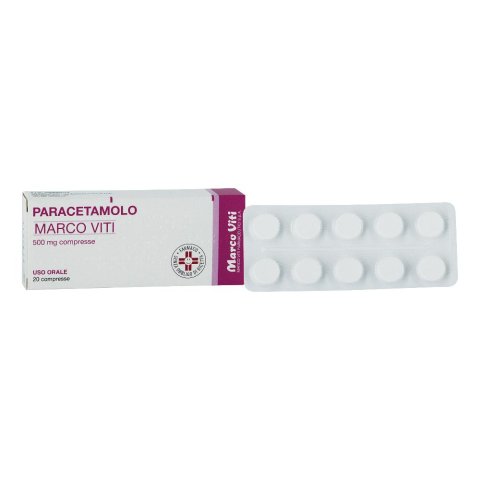Marco Viti Paracetamolo 20 Compresse 500mg Marco Viti Paracetamolo 20 Compresse 500mg