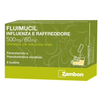Fluimucil Influenza e Raffreddore 8 Bustine