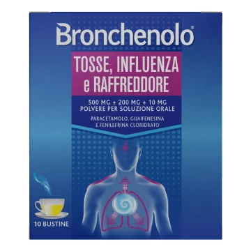 Bronchenolo Tosse Influenza e Raffreddore 10 Bustine