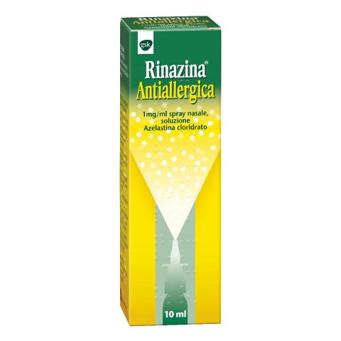 Rinazina Antiallergica Spray Nasale 10 ml - Azione diretta e rapida contro i sintomi della rinite allergica Rinazina Antiallergica Spray Nasale 10 ml - Azione diretta e rapida contro i sintomi della rinite allergica